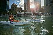 Kayaking on Brisbane River Kayaking on Brisbane River