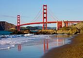 Golden Gate mit Baker Beach Golden Gate mit Baker Beach