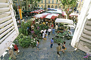 Wochenmarkt in Aix Wochenmarkt in Aix