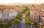 Blick auf die Ramblas Blick auf die Ramblas