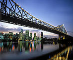 Skyline von Brisbane bei Nacht Skyline von Brisbane bei Nacht